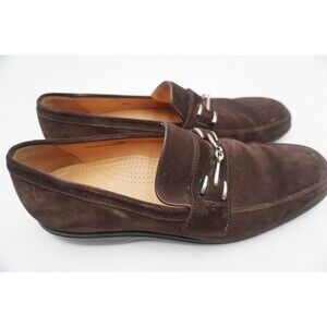 Cole Haan Collection Men's Sz 11.5M Brown Suede Bit Moccasin Loafers Made/Italy